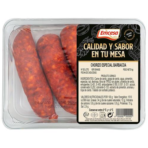 Alcampo EMCESA Bandeja De Chorizos Especiales Para Barbacoa Elaborados Sin Gluten