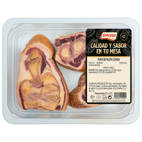 Alcampo EMCESA Bandeja de puntas de paleta curada sin gluten 250 g