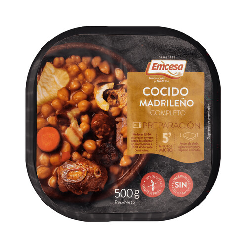 Alcampo EMCESA Cocido madrileño completo listo para calentar y comer 500 g