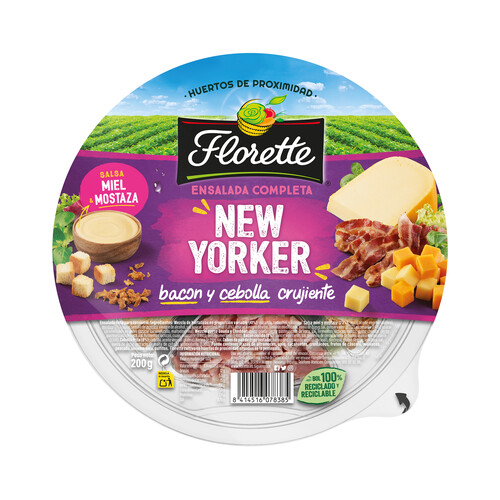 Alcampo Ensalada completa New Yorker FLORETTE barqueta 205 g