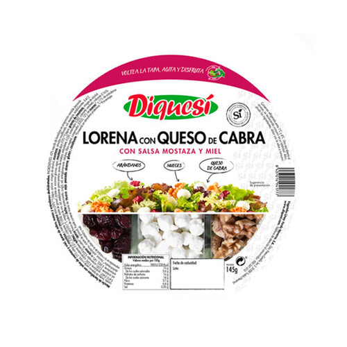 Alcampo Ensalada Lorena Con Queso De Cabra DIQUESI 145 G