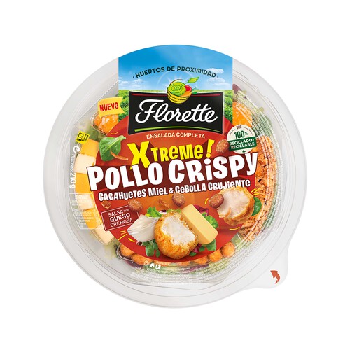 Alcampo Ensalada Xtreme Pollo Crispy FLORETTE 210 Gr