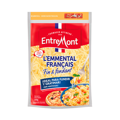 Alcampo ENTREMONT Queso rallado Emmental ENTREMONT 200 g