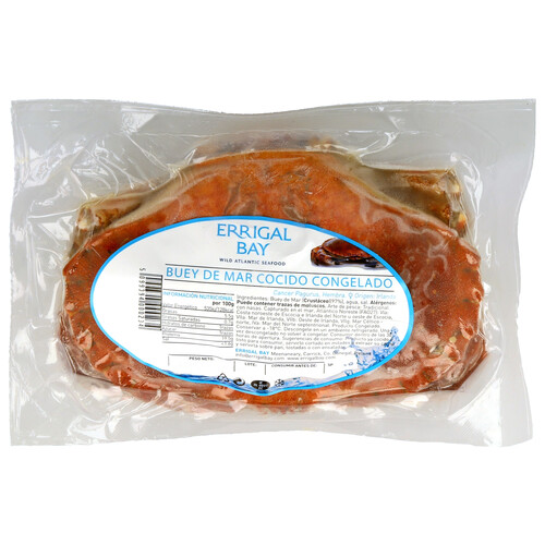 Alcampo ERRIGAL BAY Buey de mar cocido y congelado ERRIGAL BAY pieza de 800 a 1000 g (peso aproximado)