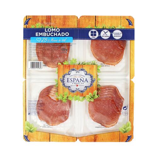 Alcampo ESPAÑA Lomo embuchado con un 25% menos de sal ESPANA 4 x 30 g