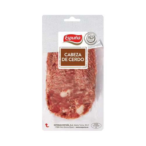 Alcampo ESPUÑA Cabeza de cerdo cortada en finas lonchas ESPUÑA 200 g