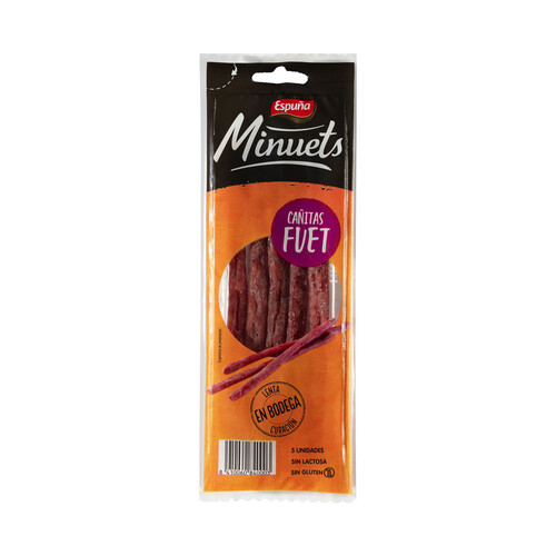 Alcampo ESPUÑA Mini cañitas de fuet de curación lenta en bodega ESPUÑA Minuets 5 uds
