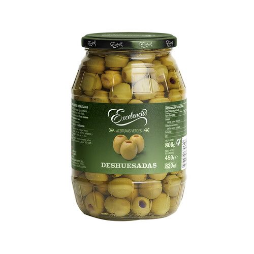Alcampo EXCELENCIA Aceitunas verdes manzanilla sin hueso EXCELENCIA 400 g