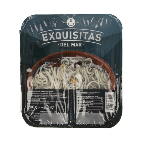 Alcampo EXQUISITAS DEL MAR Sucedáneo de angulas EXQUISITAS DEL MAR 200 gramos