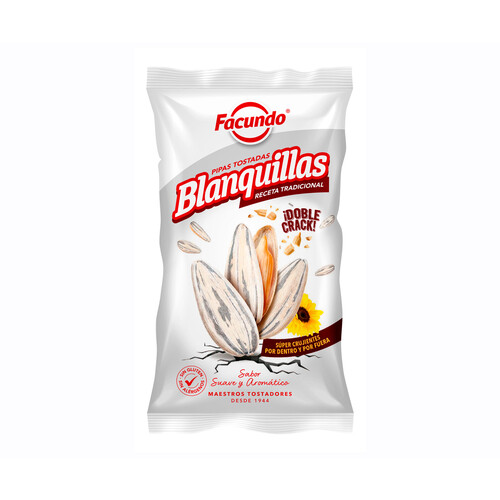Alcampo FACUNDO Pipas de girasol blanquilla FACUNDO 150 g