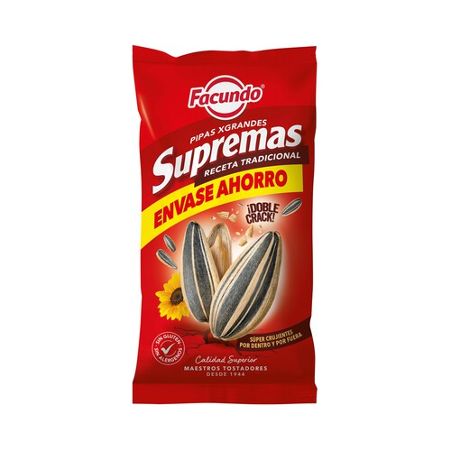Alcampo FACUNDO Supremas Pipas degirasol de calidad superior 190 g