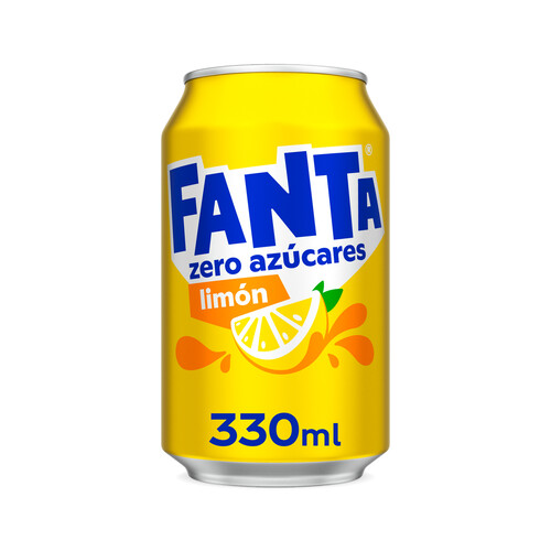 Alcampo FANTA ZERO Refresco de limón zero lata de 33 cl