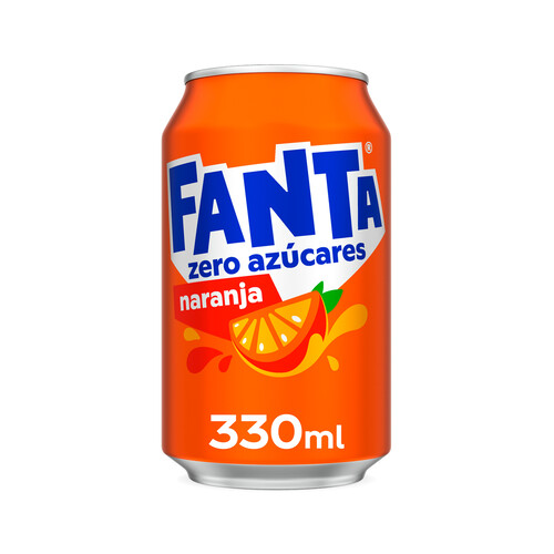 Alcampo FANTA ZERO Refresco de naranja lata de 33 cl