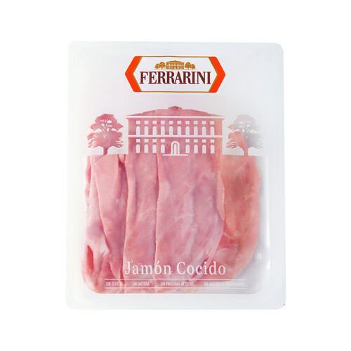 Alcampo FERRARINI Jamón cocido de categoria extra elaborado sin fosfatos FERRARINI 100 g