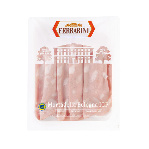 Alcampo FERRARINI Mortadela con IGP Bologna cortada en finas lonchas FERRARINI 100 g
