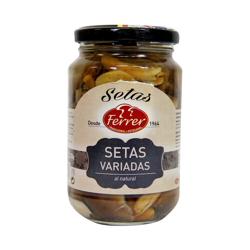 Alcampo FERRER Setas variadas al natural frasco de 200 g