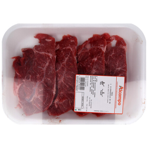 Alcampo Filetes de espaldilla 1ª B de vaca especiales freir o plancha