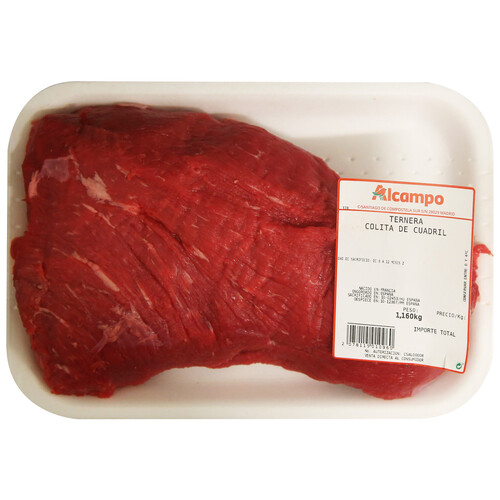 Alcampo Filetes de rabillo de cadera de ternera 1ª B especiales para freir plancha o barbacoa