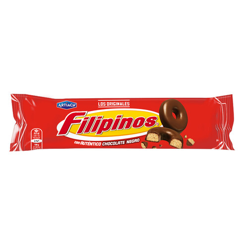 Alcampo FILIPINOS Galletas con chocolate negro 128 g