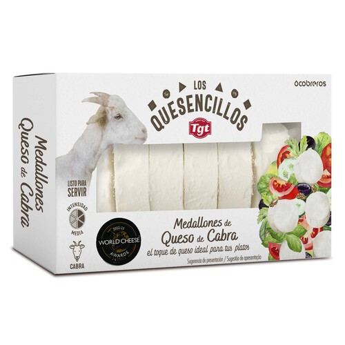 Alcampo FLEUR DES MONTS Rulo queso de cabra en medallones FLEUR DES MONTS 100 g