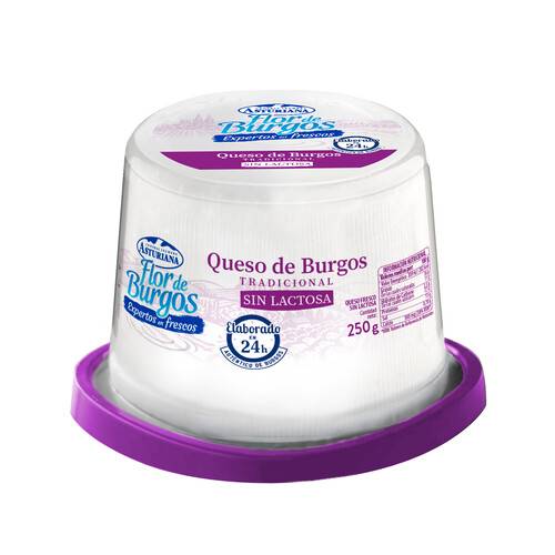 Alcampo FLOR DE BURGOS Queso fresco de Burgos FLOR DE BURGOS tarrina 250 g