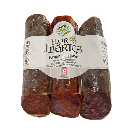 Alcampo FLOR IBÉRICA Pack surtido de ibéricos aprox 900 g