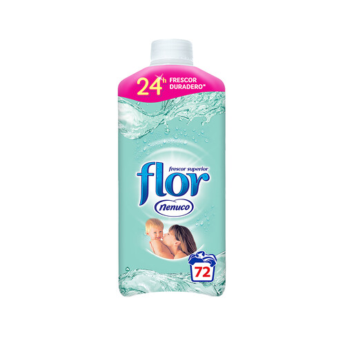 Alcampo FLOR Suavizante concentrado con aroma colonia Nenuco FLOR 72 lav. 1440 ml