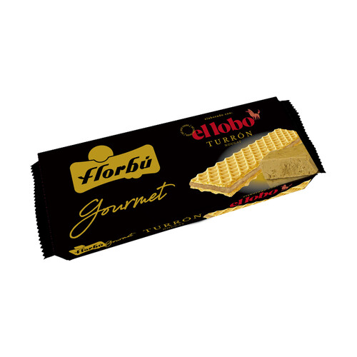 Alcampo FLORBÚ Gourmet Galletas de barquillo rellenas de turrón 135 g