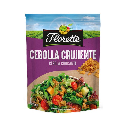 Alcampo FLORETTE Cebolla crujiente ideal para ensalada bolsa de 70 g