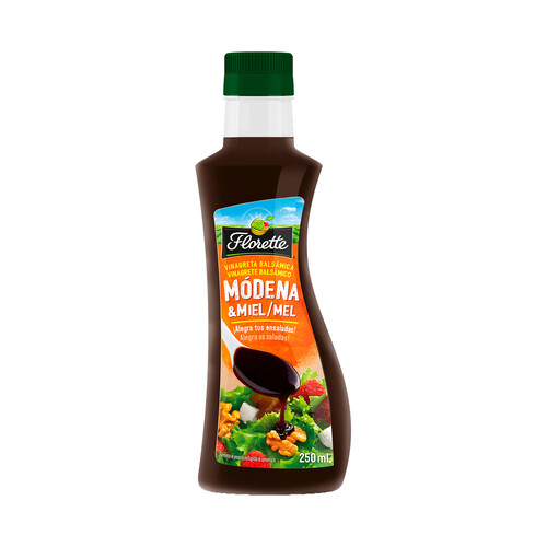 Alcampo FLORETTE Salsa De Módena Y Miel Ideal Para Ensaladas 250 Ml