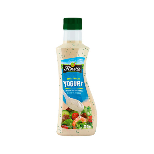 Alcampo FLORETTE Salsa de yogurt ideal para ensaladas 250 ml