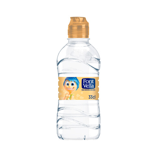 Alcampo FONT VELLA Agua mineral natural botella de 33 cl