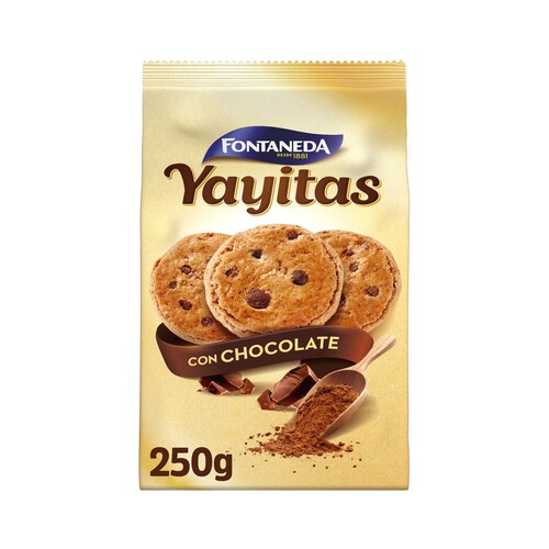 Alcampo FONTANEDA Yayitas Galletas con pepitas de chocolate 250 g