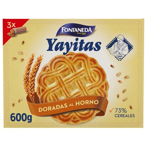 Alcampo FONTANEDA Yayitas Galletas de desayuno doradas al horno 600 g