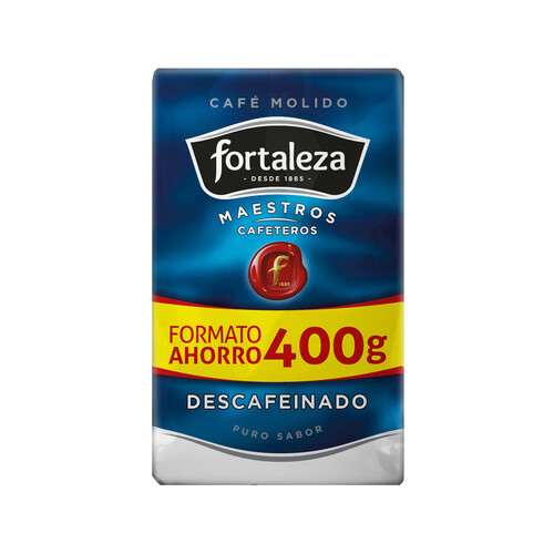 Alcampo FORTALEZA Café molido descafeinado natural 400 g