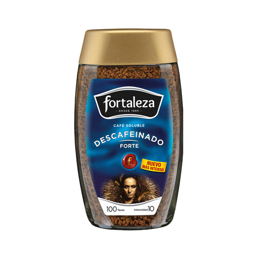 Alcampo FORTALEZA Café soluble descafeinado frasco de 200 g