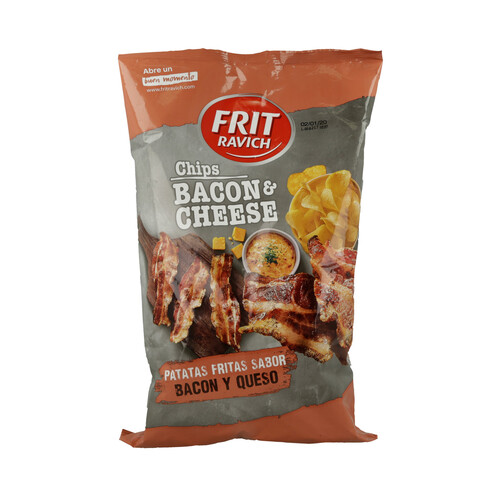 Alcampo FRIT RAVICH Patatas fritas sabor bacon y queso FRIT RAVICH 125 g