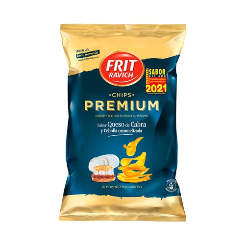 Alcampo FRIT RAVICH Patatas fritas sabor queso de cabra y cebolla caramelizada FRIT RAVICH 150 g