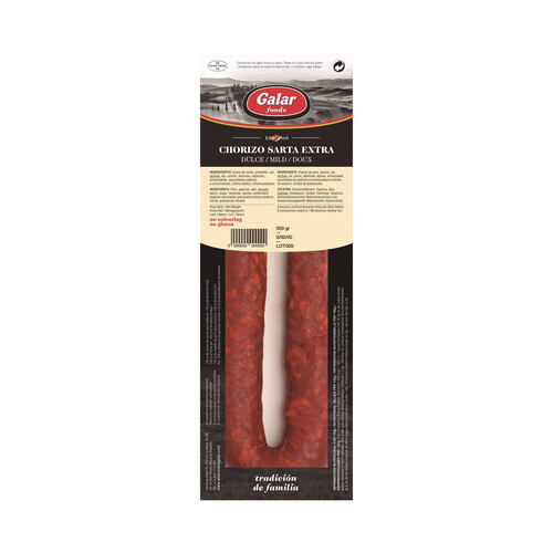 Alcampo GALAR Sarta de chorizo dulce de categoria extra 200 g
