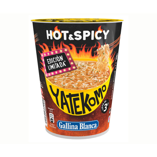 Alcampo GALLINA BLANCA Fideos orientales hot & spicy yatekomo 61 g