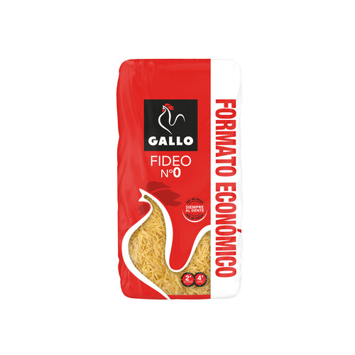 Alcampo GALLO Pasta fideo nº 0 GALLO paquete de 900 g
