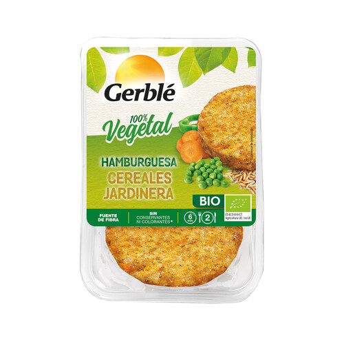 Alcampo GERBLÉ Hamburguesas de cereales ecológicas GERBLÉ 160 g
