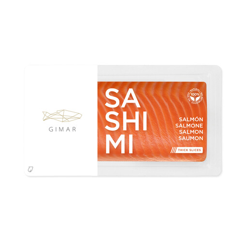 Alcampo GIMAR Salmón para sushi precortado Sashimi 140g