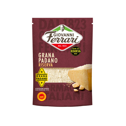 Alcampo GIOVANNI FERRARI Queso rallado Grana Padano D.O.P Reserva GIOVANNI FERRARI 60 g
