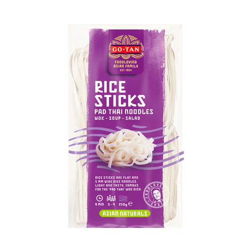 Alcampo GO-TAN Tallarines de arroz especiales para sopas y frituras GO-TAN 250 g