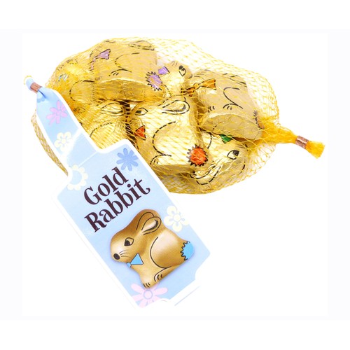 Alcampo GOLD REBBIT Red de conejos de pascua de chocolate 70 g