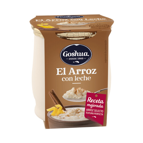 Alcampo GOSHUA Arroz con leche con un toque de canela y limón elaborado sin gluten GOSHUA 140 g
