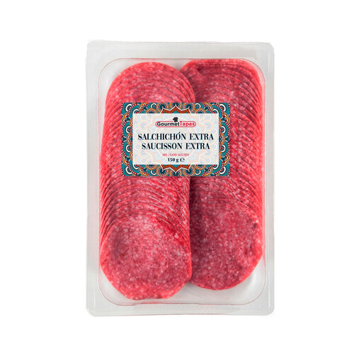 Alcampo GOURMET TAPAS Lonchas de salchichon extra 150 g