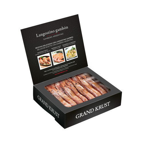 Alcampo GRAND KRUST Gambones crudos 14 / 21 sabor salvaje ideales para plancha o gril GRAND KRUST 700 g