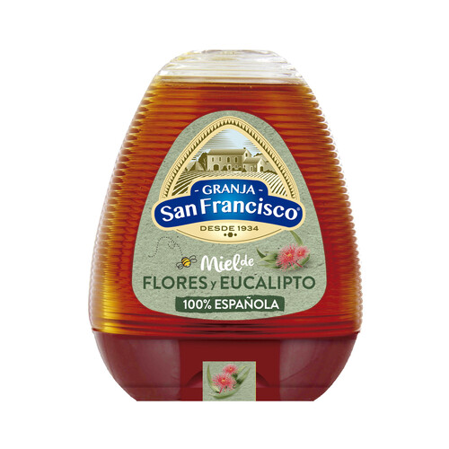 Alcampo GRANJA SAN FRANCISCO Miel balsámica de eucalipto y flores de tilo 350 gr